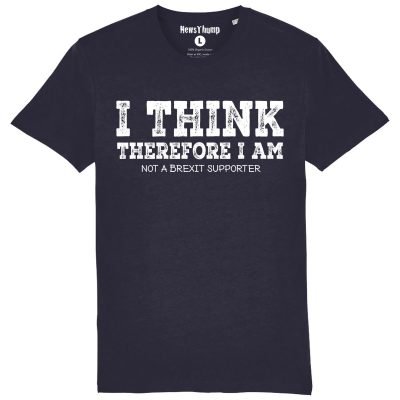 I think therefore I am not a brexit supporter T-shirt french navy
