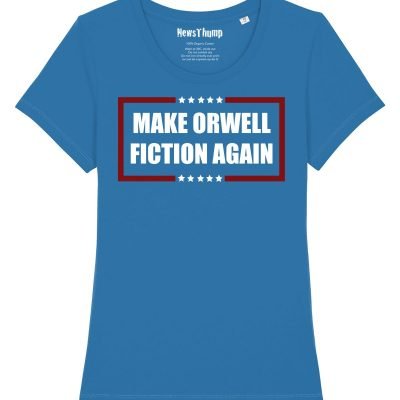 Make Orwell Fiction Again Women's T-shirt Royal Blue