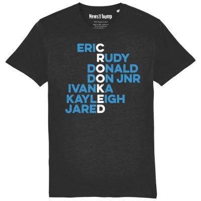 Crooked Trump T-shirt in black