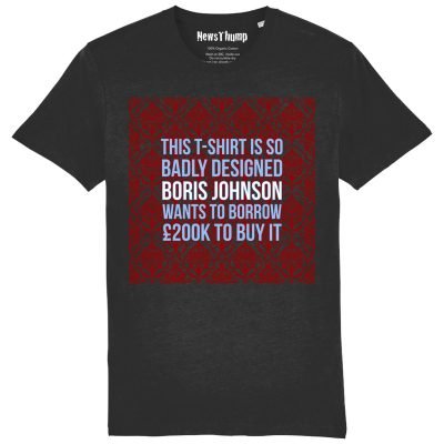 BAdly designed Boris Johnson T-shirt