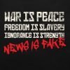 Orwell 1984 T-shirt in black War is peace close up