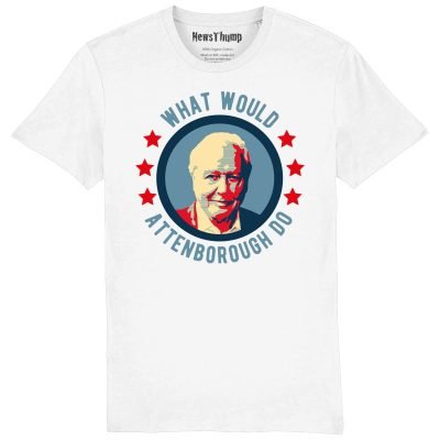 What Would Attenborough Do T-shirt in white
