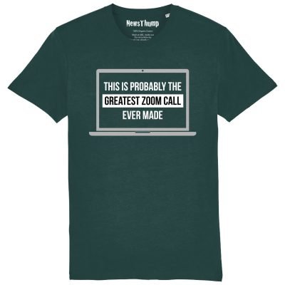 Greatest Zoom Call T-shirt Glaze Green