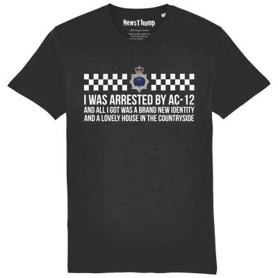 I was arrested by AC-12 T-shirt in Black