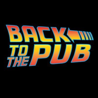 Back to the Pub T-shirt in black