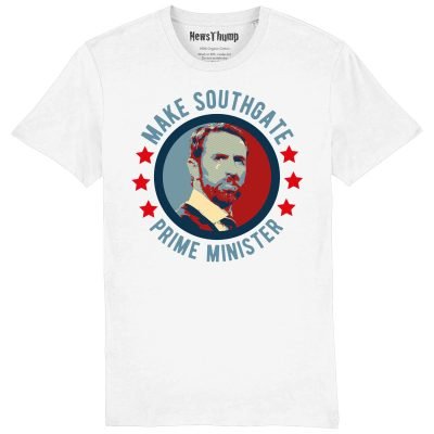 Make Southgate Prime Minister T-shirt in white