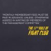 The 17th Rule of Fight Club T-shirt close up