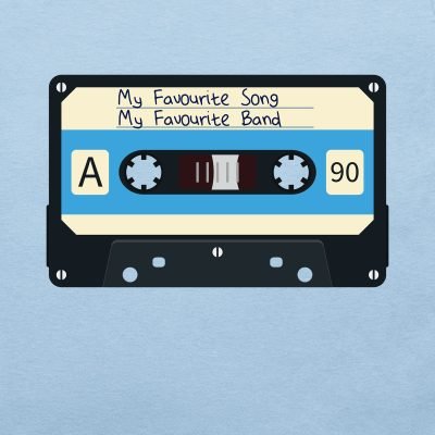 Personalised cassette tape T-shirt