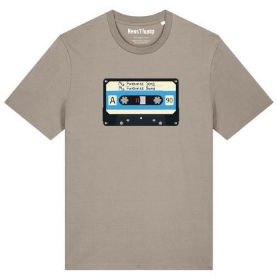 Personalised cassette tape T-shirt