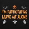 I'm participating leave me a alone halloween t-shirt in black
