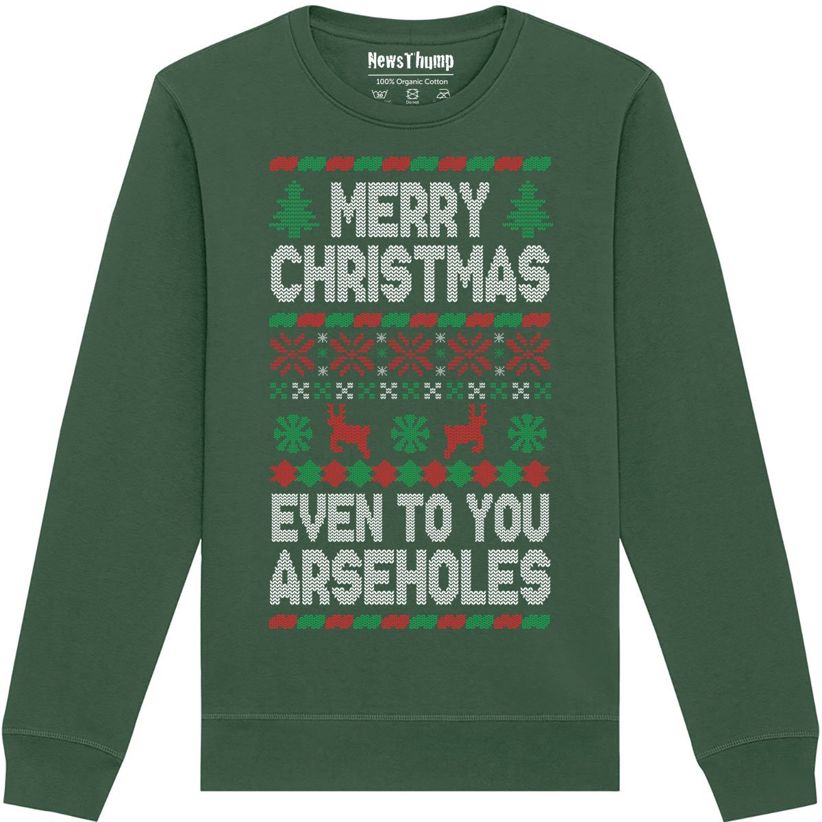 Merry Christmas even to you Arseholes Jumper - Image 3