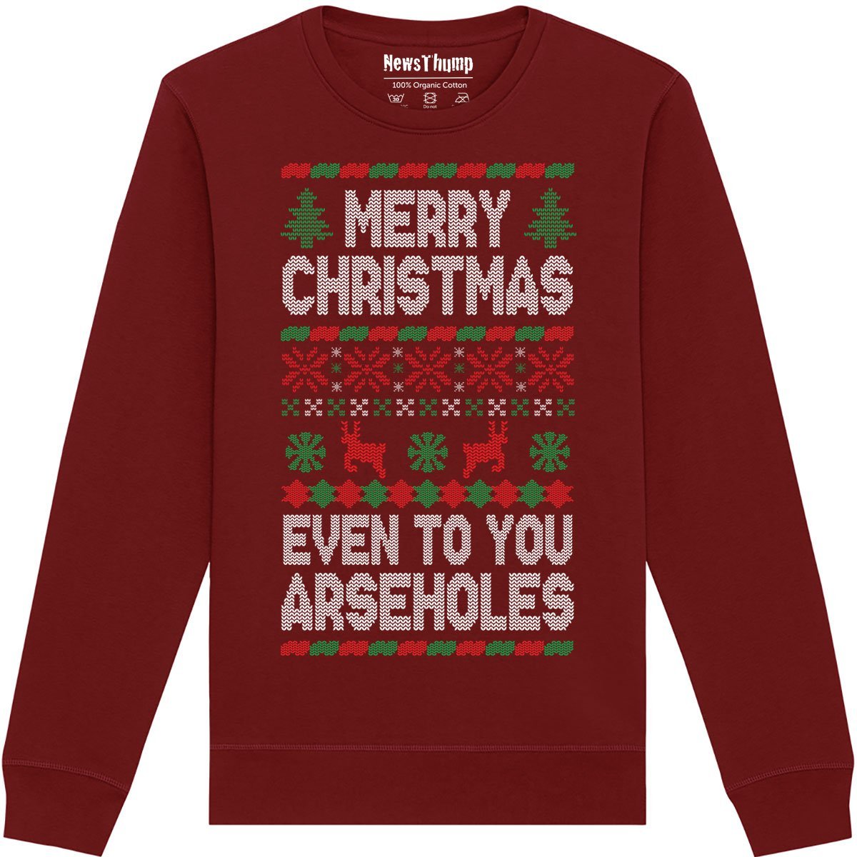 Merry Christmas even to you Arseholes Jumper - Image 4