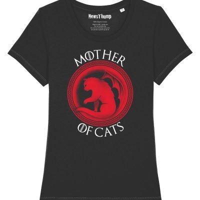 Mother of Cats T-shirt in black