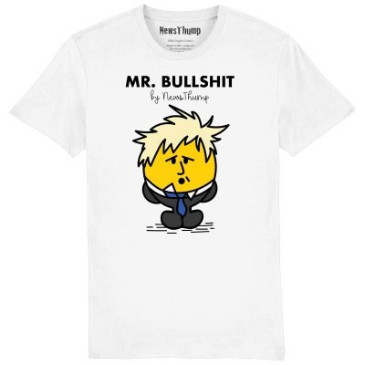 Mr Bullshit White T-shirt