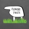 Flowery Twats T-shirt Anthracite close up
