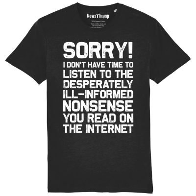 Desperately ill-informed nonsense T-shirt Black
