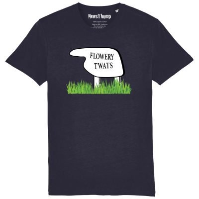 Flowery Twats T-shirt french navy