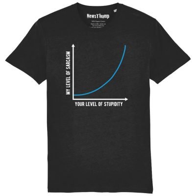 My level of sarcasm T-shirt black