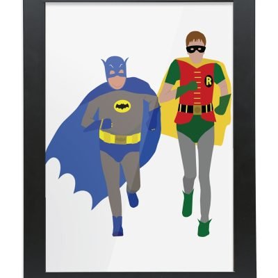 Delboy and Rodney as Batman and Robin - Art Print