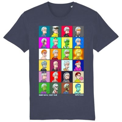 Bored Royal Yacht Club NFT-shirt in India Ink Grey