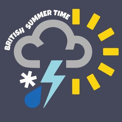 British Summer time T-shirt close-up