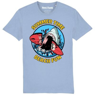 Summer Time Beach Fun T-shirt Sky Blue