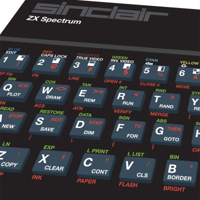 The Original supercomputer ZX Spectrum 48k Print - Close-up of the keyboard