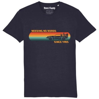 Needing No Roads since 1985 T-shirt french navy