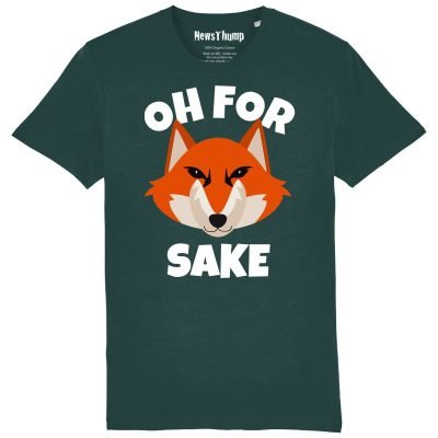 Oh For Fox Sake T-shirt Glazed Green
