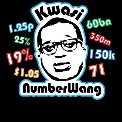 Kwasi NumberWang T-shirt Black Close-up