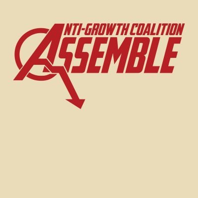 Anti-Growth Coalition Assemble T-shirt close up