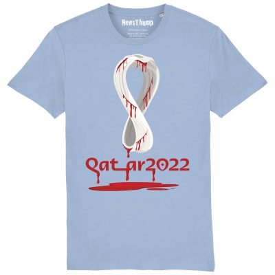 Qatar 2022 Unofficial T-shirt Sky Blue