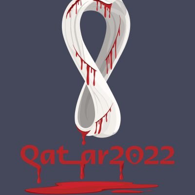 Qatar 2022 Unofficial T-shirt Close up