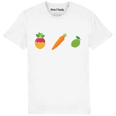 Swede Carrot Lime T-shirt White