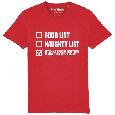 opted out of Santa's data collection Red T-shirt
