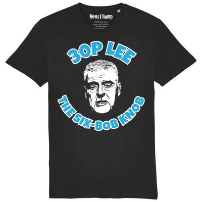30p Lee the six-bob knob T-shirt Black