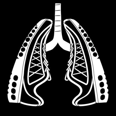 Running Lungs T-shirt close up