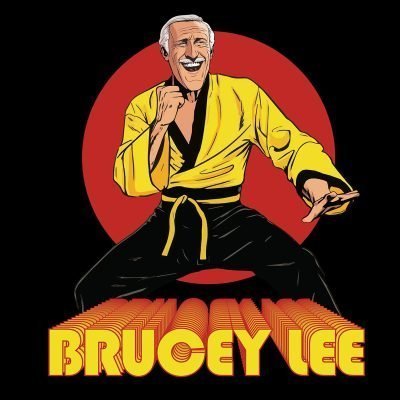 Brucey Lee T-shirt close up