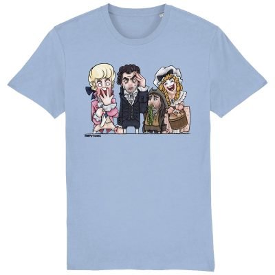 Blackadder the third T-shirt by HappyToast Sky Blue