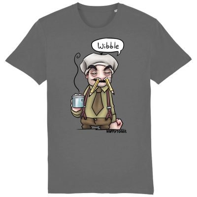 Blackadder Wibble T-shirt by HappyToast Anthracite