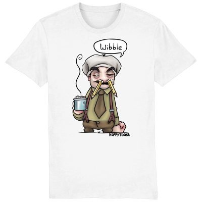 Blackadder Wibble T-shirt by HappyToast White