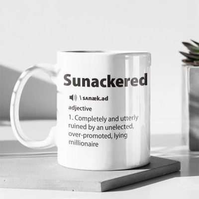 Sunackered definition mug