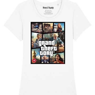 Grand Theft Tory Women's T-shirt White