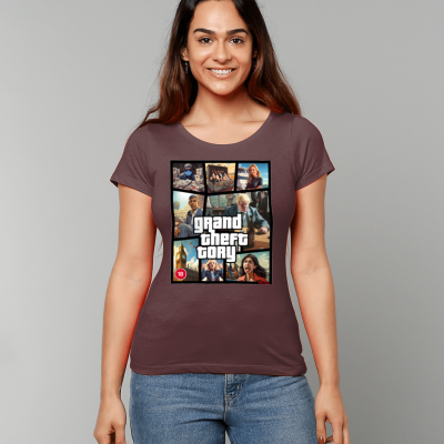 Grand Theft Tory Women's T-shirt mock up