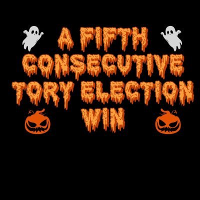 A fifth consecutive Tory election win T-shirt close up