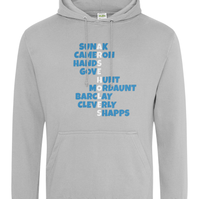 Cabinet of Arseholes Hoodie Heather Grey