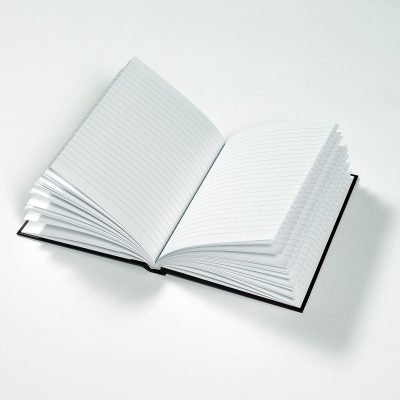 A5 hardback notebook lined paper inside