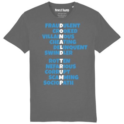 Donald Trump Fraudster T-shirt Anthracite