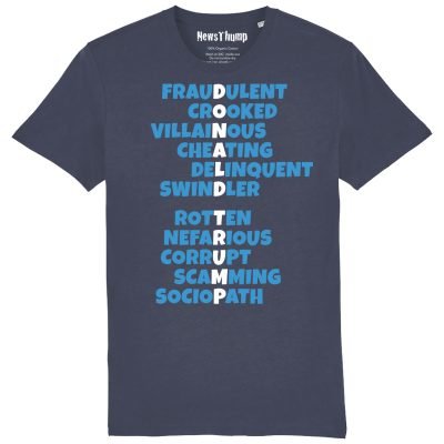 Donald Trump Fraudster T-shirt India Ink Grey