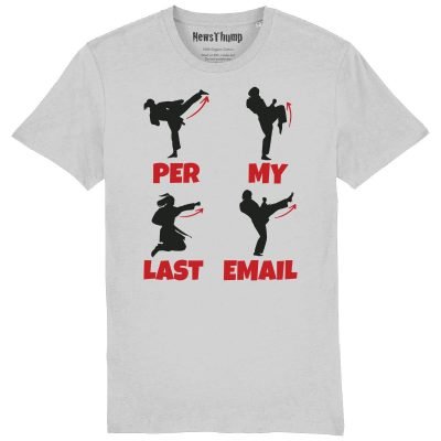 Per My Last Email T-shirt Heather Grey